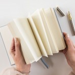 Linen Bound Pocket Journal | Luna Blue | Bullet Linen Bound Pocket Journal | Luna Blue | Bullet